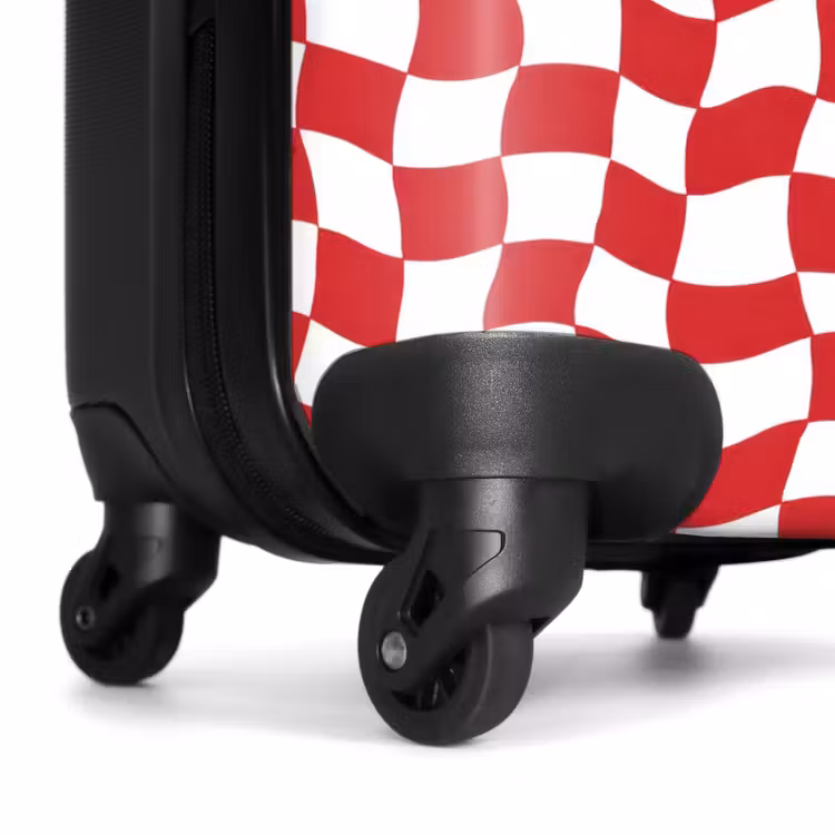 Koffer - Gewellt – Muster – Rot - Golvend - Patroon - Rood NBS - Handbagage koffer - Vrouwen middel