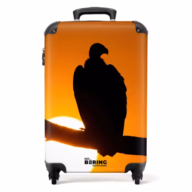 Koffer - Gier – Tak – Sonne – Orange - Gier - Tak - Zon - Oranje NBS - Handbagage koffer - Volwassenen Unisex middel
