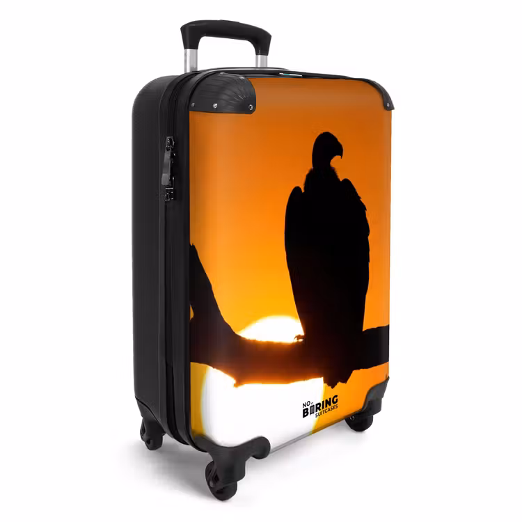 Koffer - Gier – Tak – Sonne – Orange - Gier - Tak - Zon - Oranje NBS - Handbagage koffer - Volwassenen Unisex middel