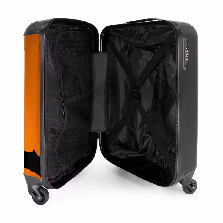Koffer - Gier – Tak – Sonne – Orange - Gier - Tak - Zon - Oranje NBS - Handbagage koffer - Volwassenen Unisex middel