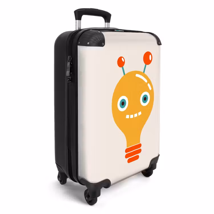 Blinkende bot NBS - Handbagage koffer - Unisex middel -productfoto_3d