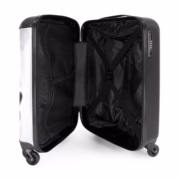 Koffer - Goldfische – Modern – Weiß - Goudvissen - Modern - Wit NBS - Handbagage koffer - Vrouwen middel