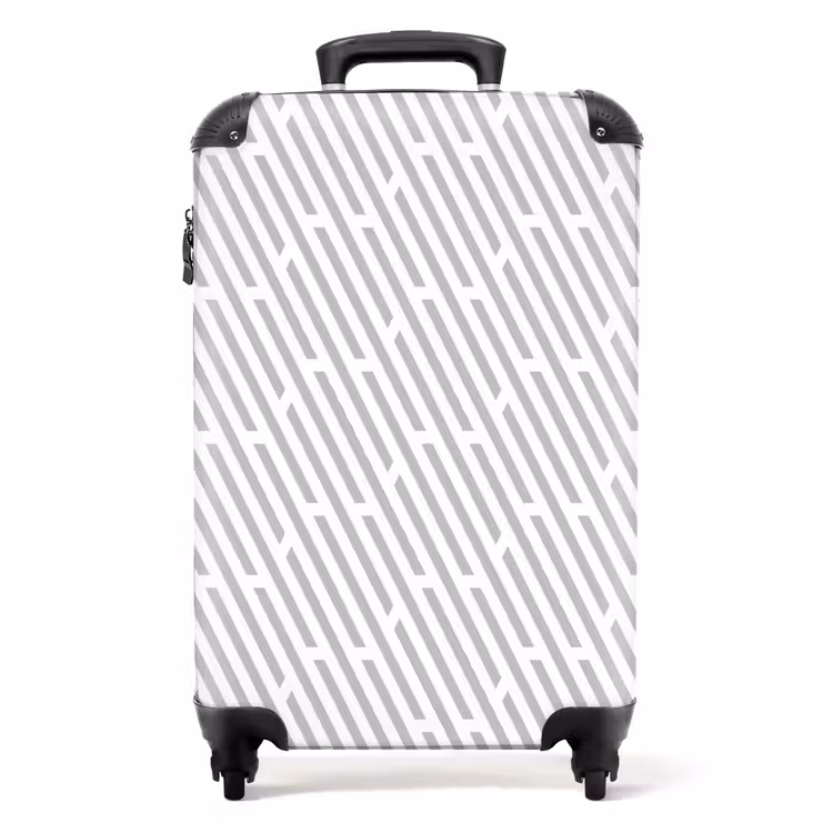 Grafisch - Patroon - Modern NBS - Handbagage koffer - Kinderen Unisex middel 644 -productfoto_recht