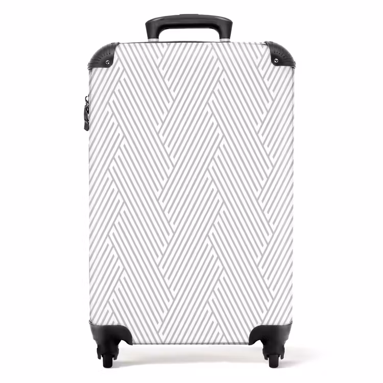 Grafisch - Patroon - Modern NBS - Handbagage koffer - Kinderen Unisex middel 644 -productfoto_recht