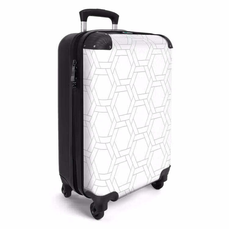 Grafisch - Patroon - Modern NBS - Handbagage koffer - Kinderen Unisex middel 644 -productfoto_3d