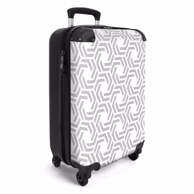 Grafisch - Patroon - Modern NBS - Handbagage koffer - Kinderen Unisex middel 644 -productfoto_3d