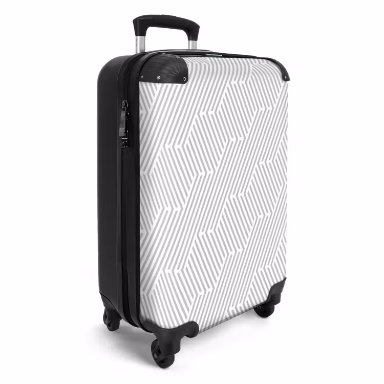 Grafisch - Patroon - Modern - Geometrisch NBS - Handbagage koffer - Kinderen Unisex middel 644 -productfoto_3d