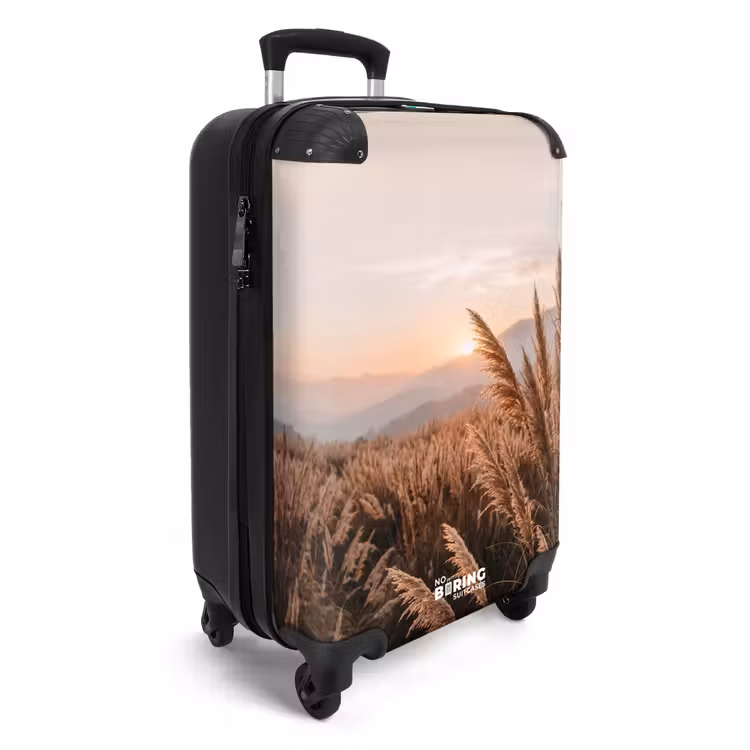 Koffer - Gras – Feld – Sonne – Natur - Gras - Veld - Zon - Natuur NBS - Handbagage koffer - Volwassenen Unisex middel