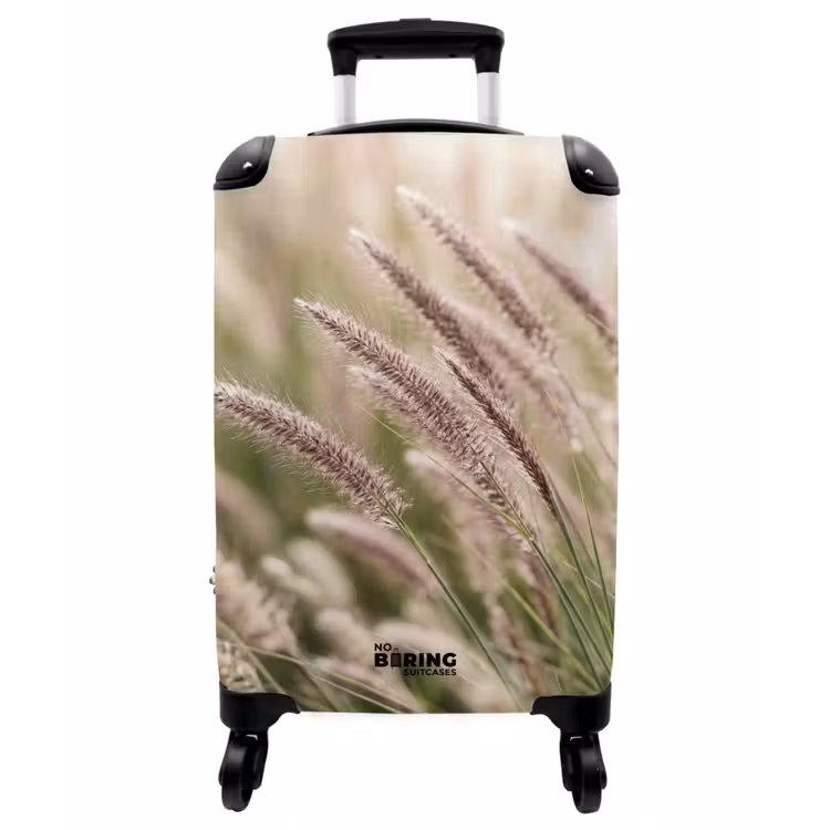 Koffer - Gras – Nahaufnahme – Grün - Gras - Close up - Groen NBS - Handbagage koffer - Vrouwen middel