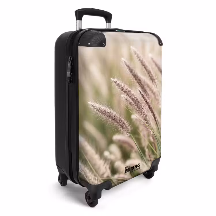 Koffer - Gras – Nahaufnahme – Grün - Gras - Close up - Groen NBS - Handbagage koffer - Vrouwen middel