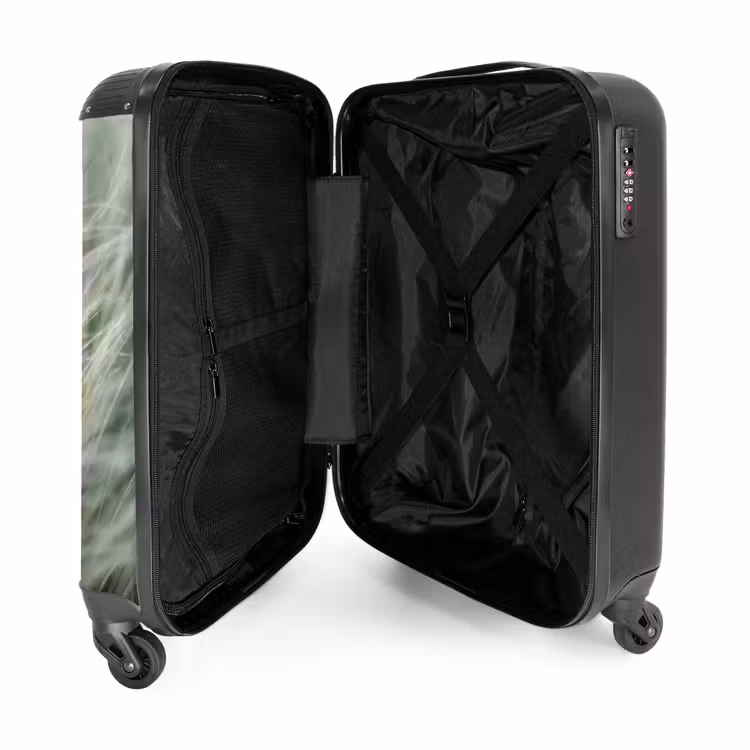 Koffer - Gras – Verschwommen – Natur – Grün – Sanft - Gras - Wazig - Natuur - Groen - Zacht NBS - Handbagage koffer - Volwassenen Unisex middel