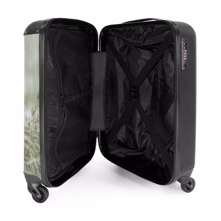 Koffer - Gräser – Minimalistisch – Grün - Grassen - Minimalistisch - Groen NBS - Handbagage koffer - Vrouwen middel