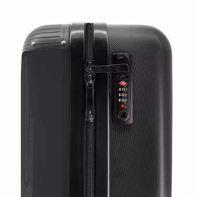 Grijze auto met grijze vlammen NBS - Handbagage koffer - Unisex middel -slot