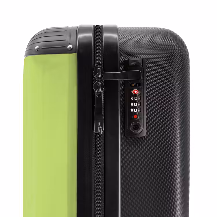 Grl pwr - Groen - Rood - 3D NBS - Handbagage koffer - Volwassenen Unisex middel -slot