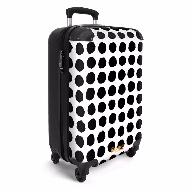 Ruwe stippen in rastervorm NBS - Handbagage koffer - Volwassenen Unisex middel -productfoto_3d