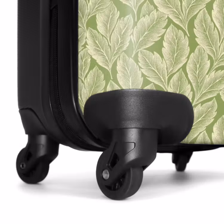 Koffer - Grün – Botanisch – Blätter – Vintage – Muster - Groen - Botanisch - Bladeren - Vintage - Patroon NBS - Handbagage koffer - Volwassenen Unisex middel