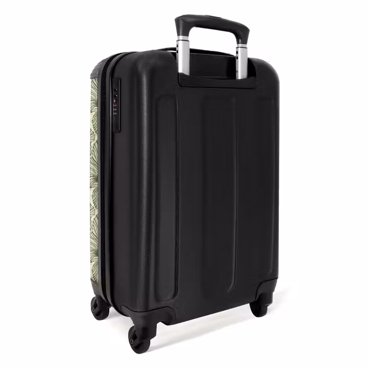 Koffer - Grün – Botanisch – Blumen – Organisch – Muster - Groen - Botanisch - Bloemen - Organisch - Patroon NBS - Handbagage koffer - Volwassenen Unisex middel