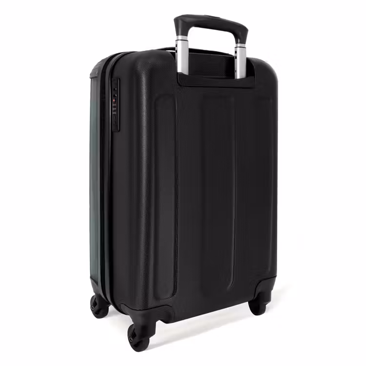 Groene achtergrond met tekst CIAO NBS - Handbagage koffer - Volwassenen Unisex middel -achterkant