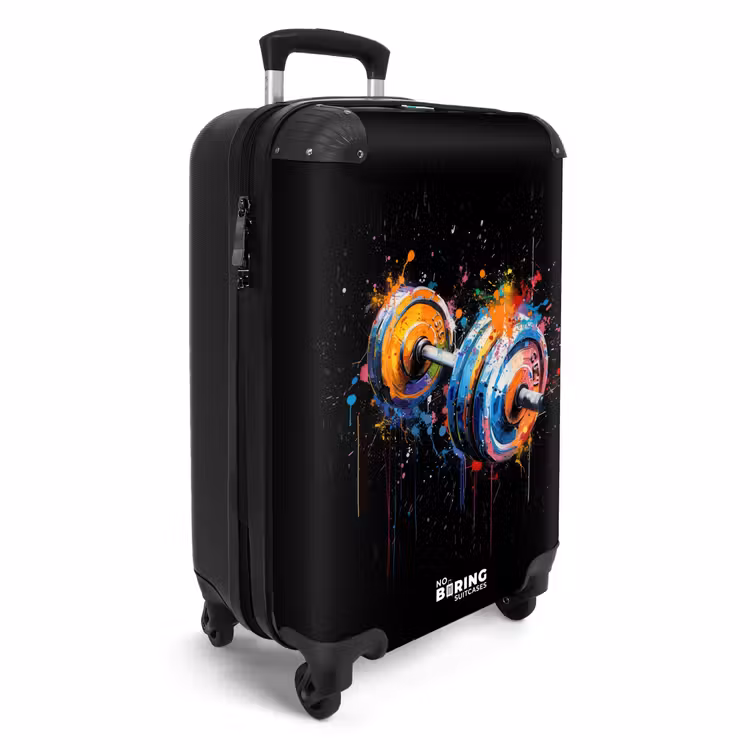 Dumbbell met graffiti NBS - Handbagage koffer - Unisex middel -productfoto_3d