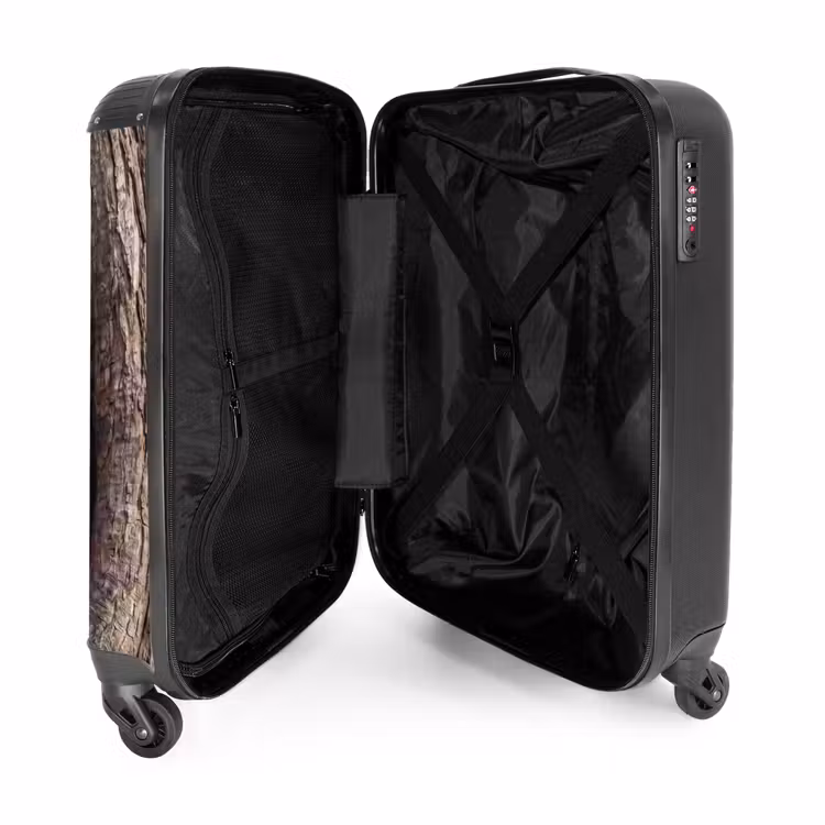 Koffer - Hauskauz – Baum – Natur – Braun - Kerkuil - Boom - Natuur - Bruin NBS - Handbagage koffer - Volwassenen Unisex middel