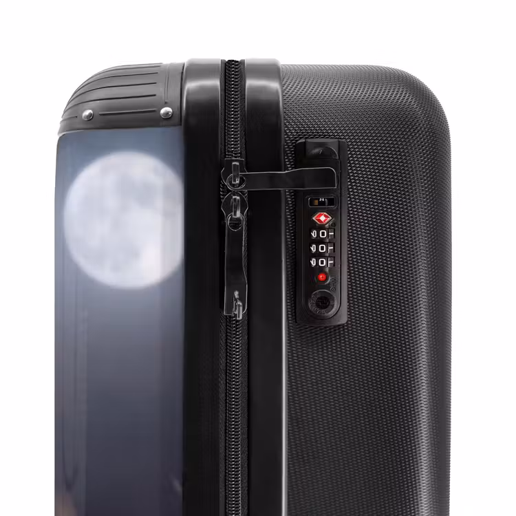 Koffer - Hauskauz – Mond – Nacht - Kerkuil - Maan - Nacht NBS - Handbagage koffer - Volwassenen Unisex middel