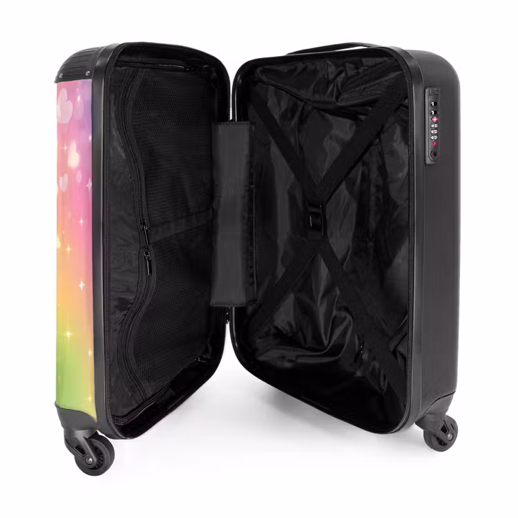 Hartjes hemel NBS - Handbagage koffer - Unisex middel -binnenkant