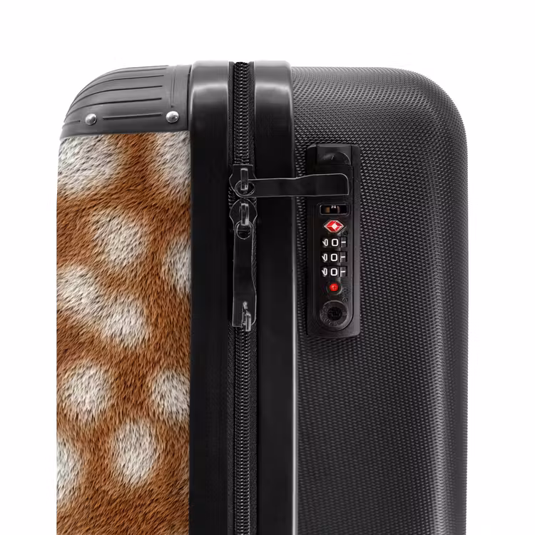 Koffer - Hirsch - Mantel - Braun - Hert - Vacht - Bruin NBS - Handbagage koffer - Vrouwen middel