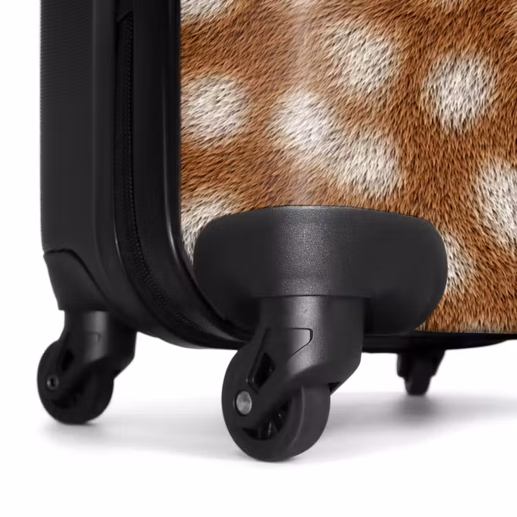Koffer - Hirsch - Mantel - Braun - Hert - Vacht - Bruin NBS - Handbagage koffer - Vrouwen middel
