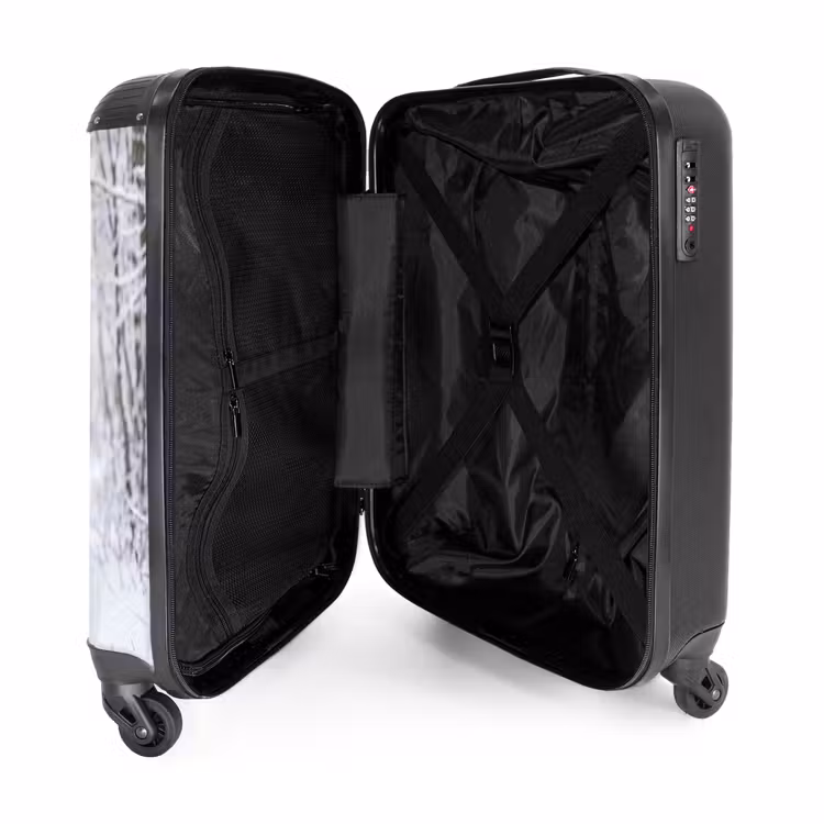 Koffer - Hirsch – Winter – Wald – Natur – Weiß - Hert - Winter - Bos - Natuur - Wit NBS - Handbagage koffer - Volwassenen Unisex middel