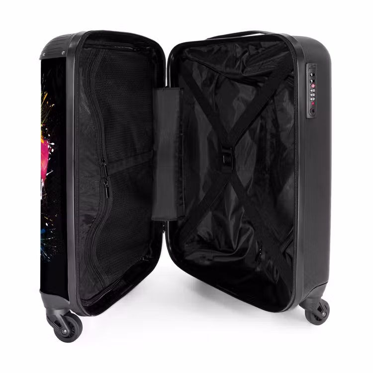Hockey met verf NBS - Handbagage koffer - Unisex middel -binnenkant