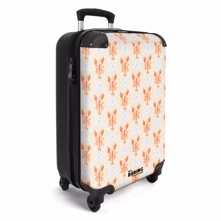 Kreeft illustratie oranje NBS - Handbagage koffer - Volwassenen Unisex middel -productfoto_3d