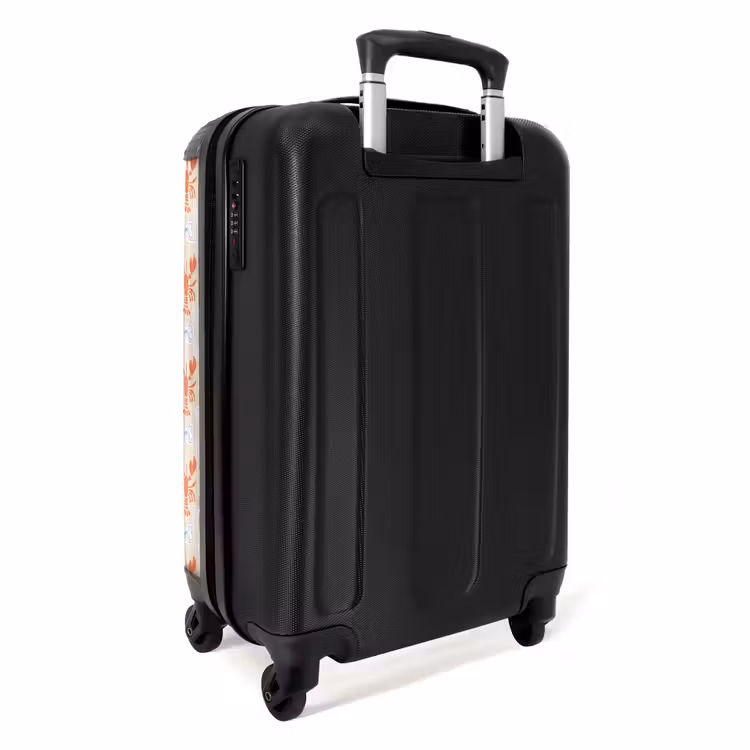 Kreeft illustratie oranje NBS - Handbagage koffer - Volwassenen Unisex middel -achterkant