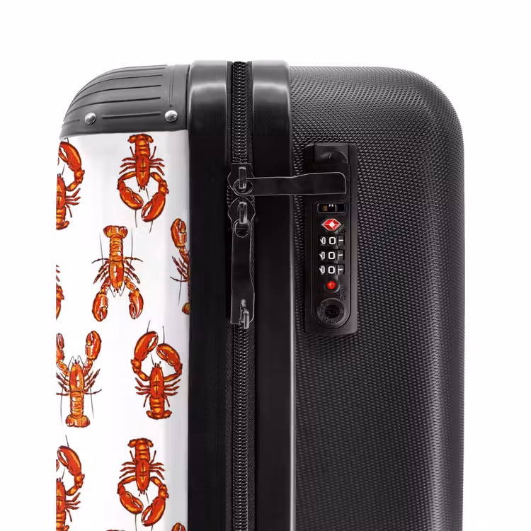 Kreeften patroon NBS - Handbagage koffer - Volwassenen Unisex middel -slot