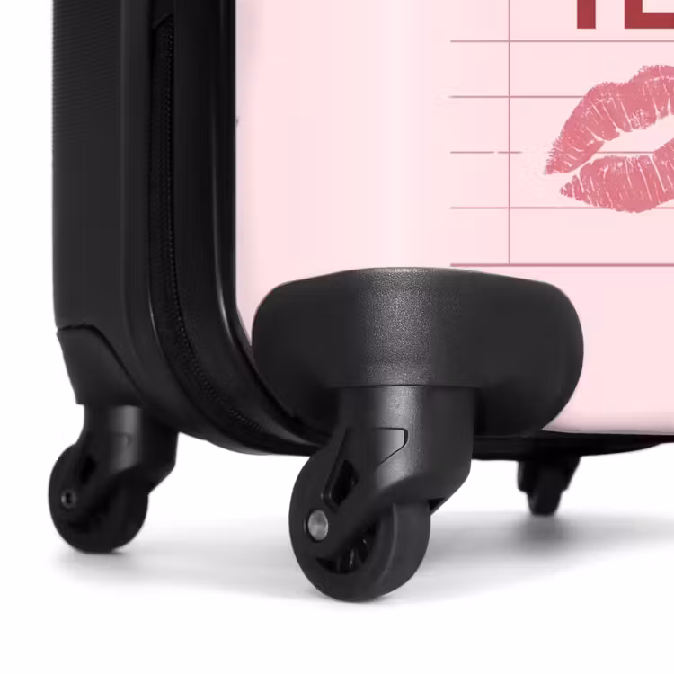 Koffer - Humor – Alkohol – Text – Rosa - Humor - Drank - Tekst - Roze NBS - Handbagage koffer - Vrouwen middel