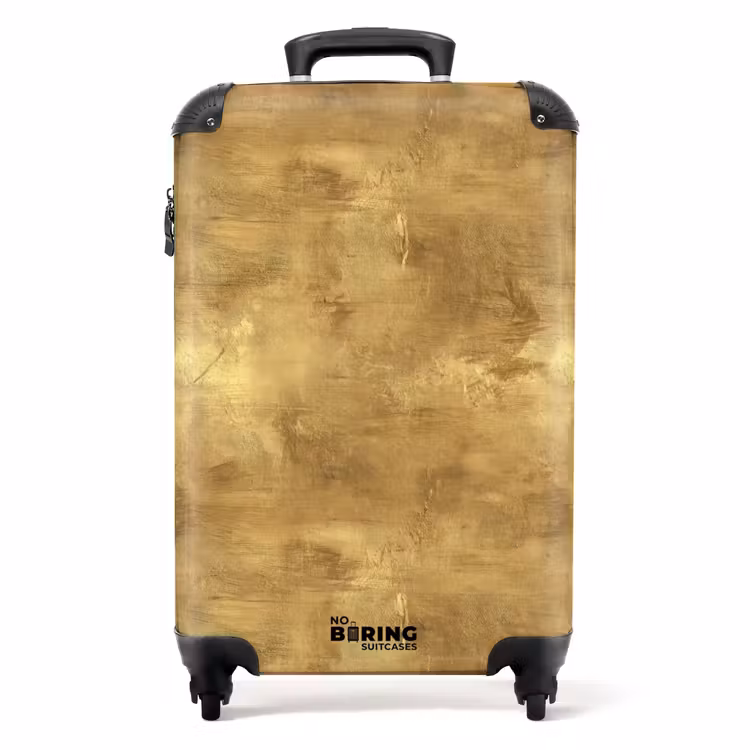 Industrieel - Textuur - Goud NBS - Handbagage koffer - Volwassenen Unisex middel -productfoto_recht