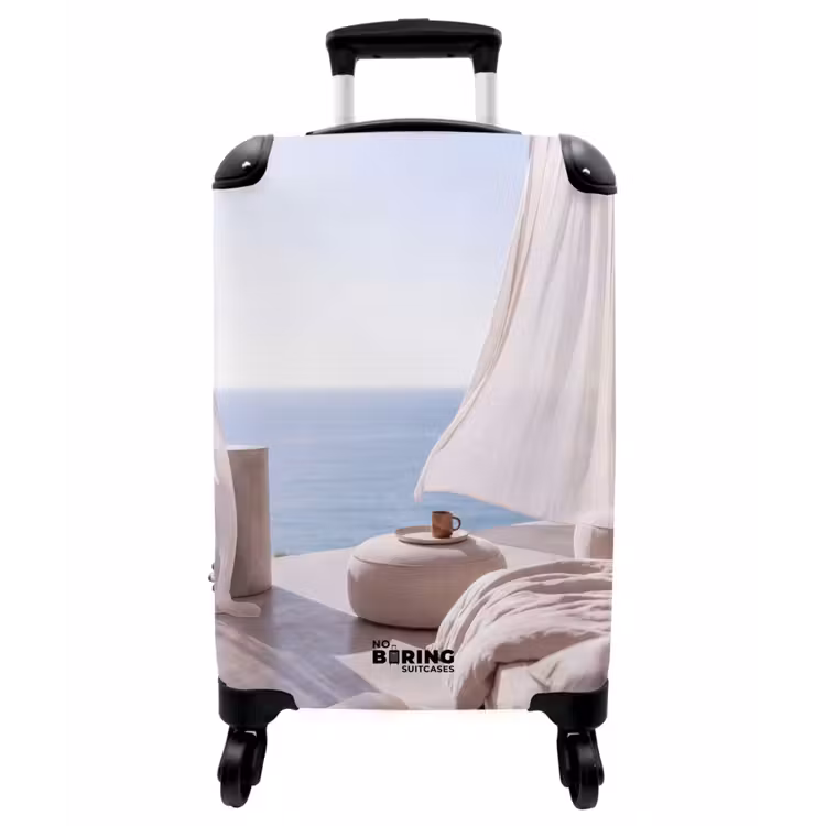 Koffer - Innenausstattung – Meerblick – Modern – Ruhe – Beige - Interieur - Zeezicht - Modern - Rust - Beige NBS - Handbagage koffer - Vrouwen middel