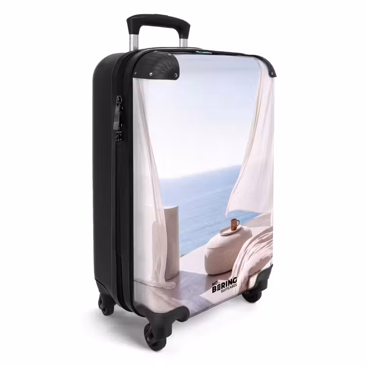Koffer - Innenausstattung – Meerblick – Modern – Ruhe – Beige - Interieur - Zeezicht - Modern - Rust - Beige NBS - Handbagage koffer - Vrouwen middel