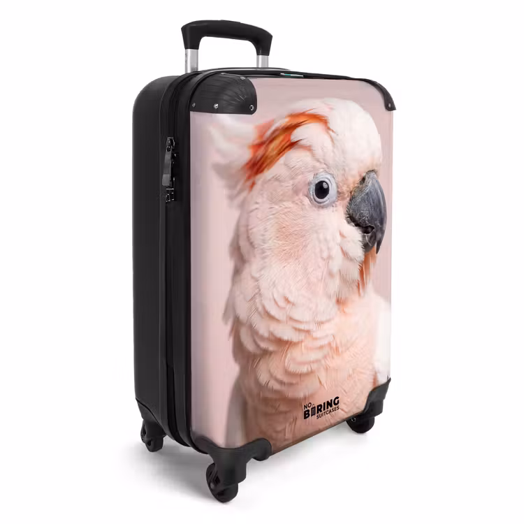 Koffer - Kakadu – Porträt – Rosa - Kaketoe - Portret - Roze NBS - Handbagage koffer - Vrouwen middel