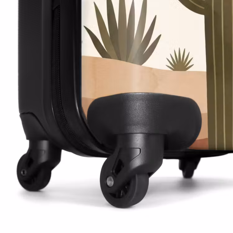 Koffer - Kaktus – Dünen – Modern – Landschaft – Grün - Cactus - Duinen - Modern - Landschap - Groen NBS - Handbagage koffer - Vrouwen middel