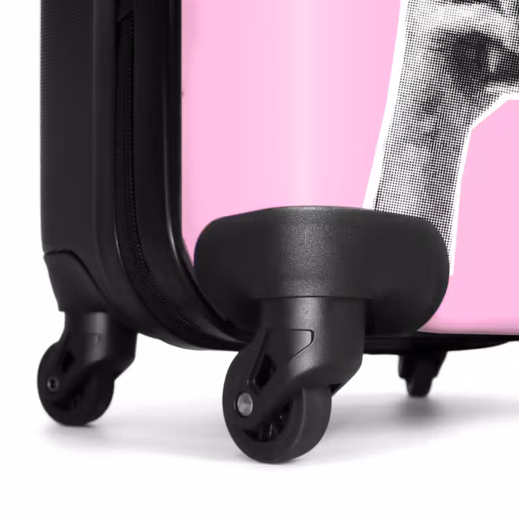 Koffer - Kamera – Bunt – Rosa - Camera - Kleurrijk - Roze NBS - Handbagage koffer - Vrouwen middel