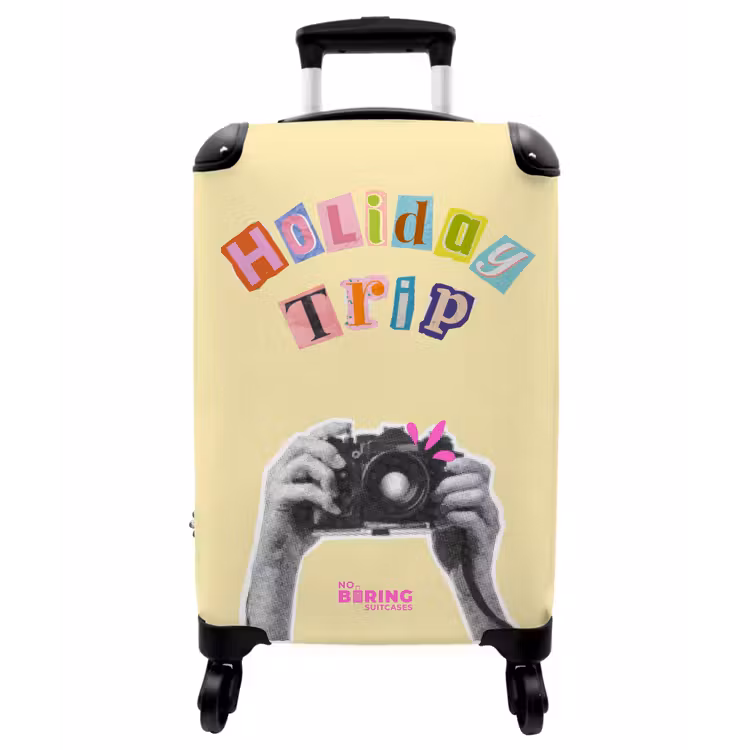 Koffer - Kamera – Bunt – Urlaubsreise - Camera - Kleurrijk - Holiday trip NBS - Handbagage koffer - Vrouwen middel