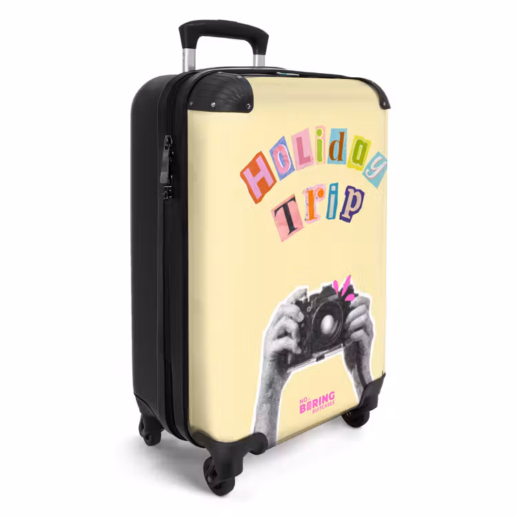 Koffer - Kamera – Bunt – Urlaubsreise - Camera - Kleurrijk - Holiday trip NBS - Handbagage koffer - Vrouwen middel