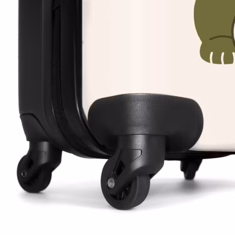 Koffer - Katze – Glück – Tiere – Modern – Grün - Kat - Geluk - Dieren - Modern - Groen NBS - Handbagage koffer - Vrouwen middel