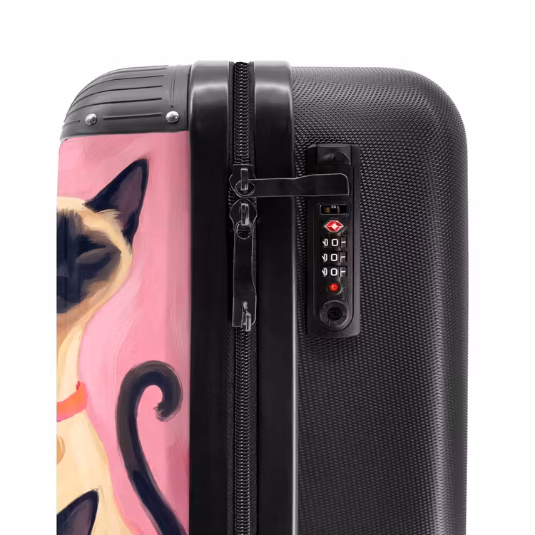 Koffer - Katze – Gruppe – Tiere – Modern – Rosa - Kat - Groep - Dieren - Modern - Roze NBS - Handbagage koffer - Vrouwen middel