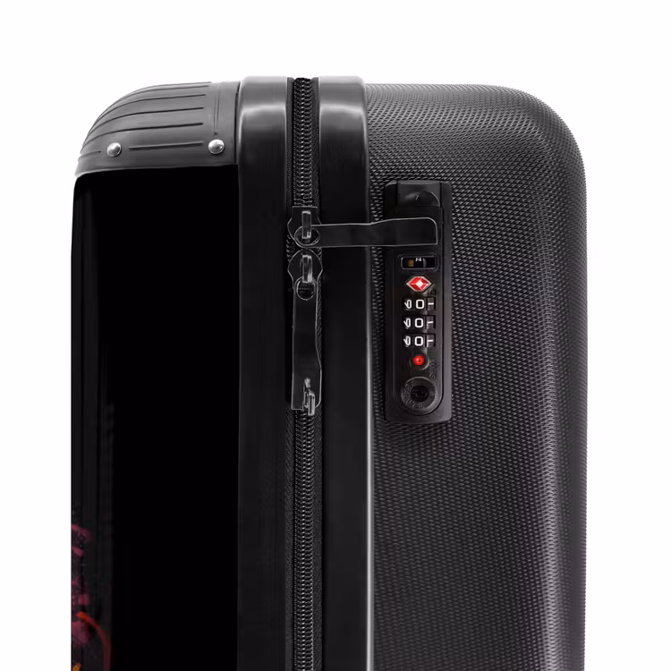 Kat met kleurrijke penseelstreken NBS - Handbagage koffer - Volwassenen Unisex middel -slot