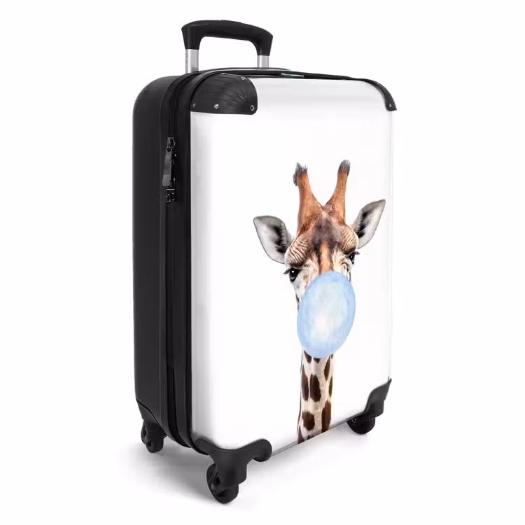 Kauwende Kobus blauw NBS - Handbagage koffer - Unisex middel -productfoto_3d