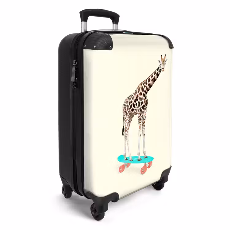 Gierende giraffe NBS - Handbagage koffer - Unisex middel -productfoto_3d