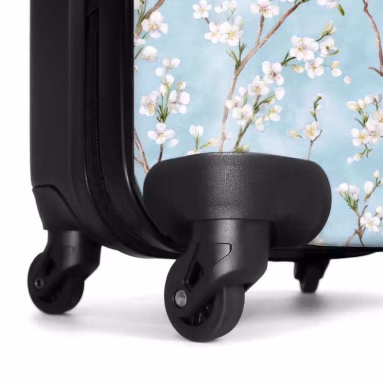 Koffer - Kirschblüte – Textur – Blau - Kersenbloesem - Textuur - Blauw NBS - Handbagage koffer - Vrouwen middel