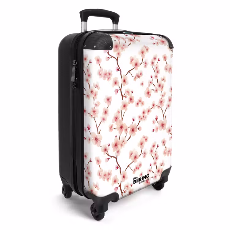 Kersenbloesem - Takken - Roze NBS - Handbagage koffer - Volwassenen Unisex middel -productfoto_3d