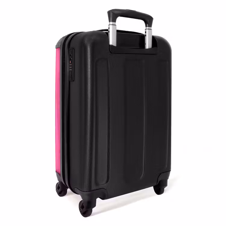 Kers - Roze - Fruit NBS - Handbagage koffer - Volwassenen Unisex middel -achterkant